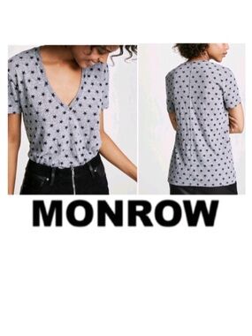 Monrow tri blend V-neck short sleeve T-shirt
